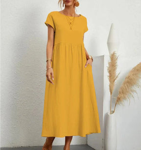 Vestido Feminino de Manga Curta Calíope - Loja Luniva