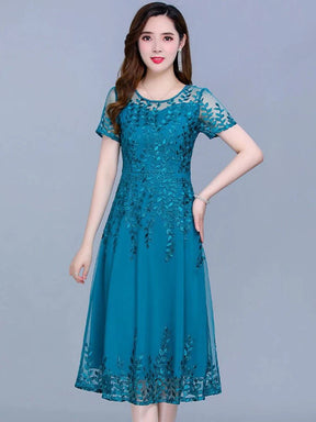 Vestido Feminino Floral em Chiffon - Loja Luniva