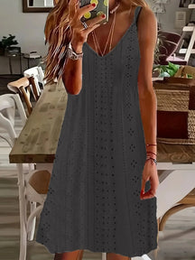 Vestido Feminino Gola V Dione - Loja Luniva