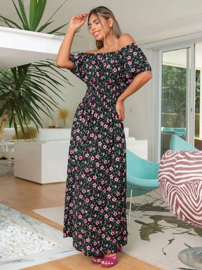 Vestido Feminino Longo Estampado Lilian - Loja Luniva