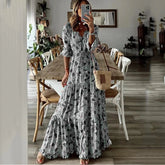 Vestido Feminino Longo Estampado Sienna - Loja Luniva