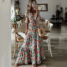 Vestido Feminino Longo Estampado Sienna - Loja Luniva