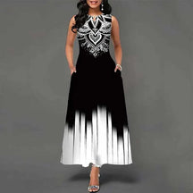 Vestido Feminino Longo Sem Mangas - Loja Luniva