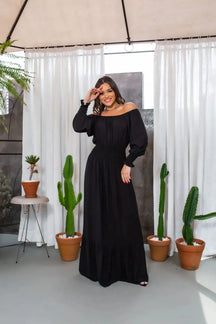 Vestido Feminino Manga Longa Emília - Loja Luniva