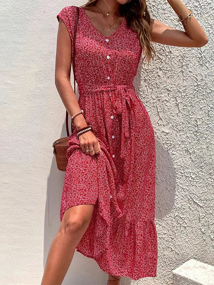 Vestido Floral Noa - Loja Luniva