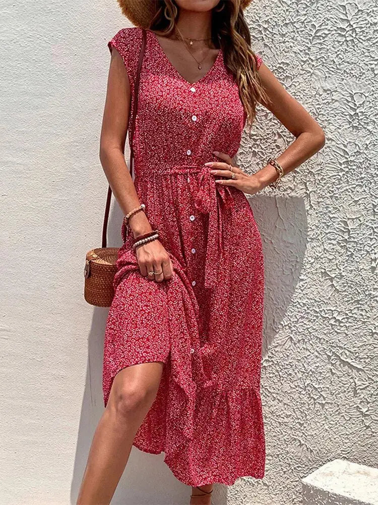 Vestido Floral Noa - Loja Luniva