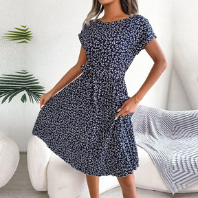 Vestido Floral Plissado - Loja Luniva
