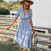 Vestido Listrado Stella - Loja Luniva