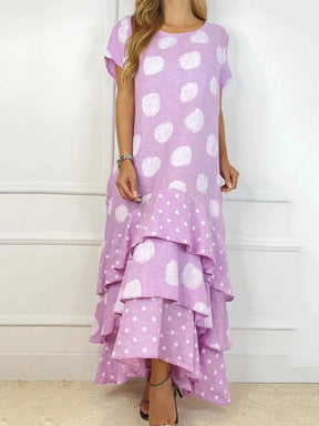 Vestido Longo com Babado em Cascata Nícia - Loja Luniva