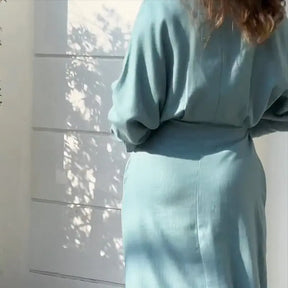 Vestido Longo Com Bolso - Nivi - Loja Luniva