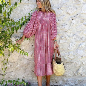 Vestido Longo Estampado Elida - Loja Luniva