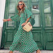 Vestido Longo Estampado Elida - Loja Luniva