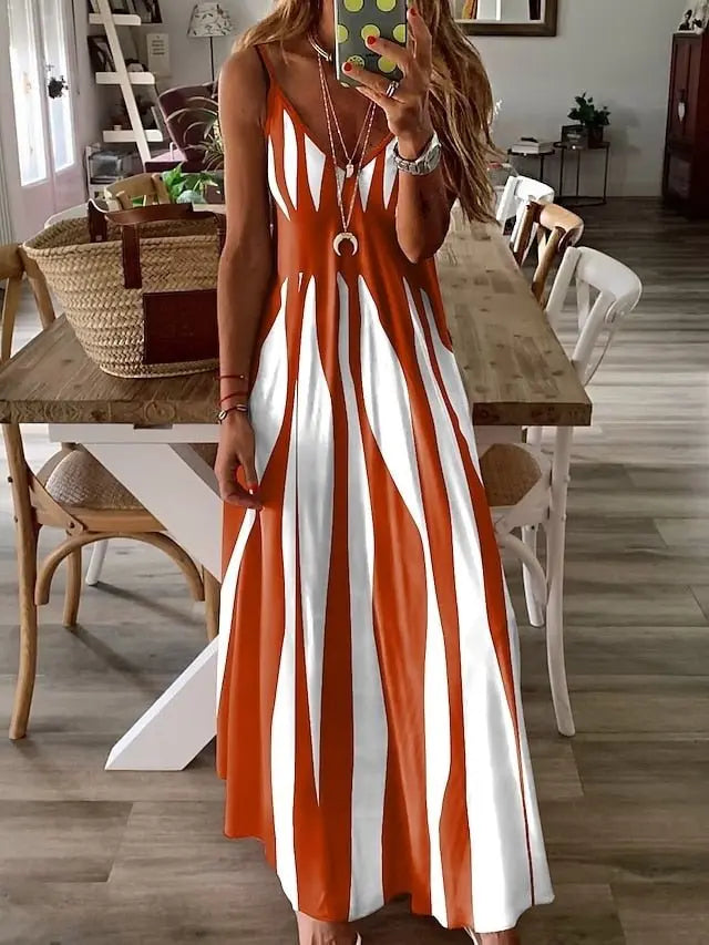 Vestido Longo Estampado Esmin - Loja Luniva