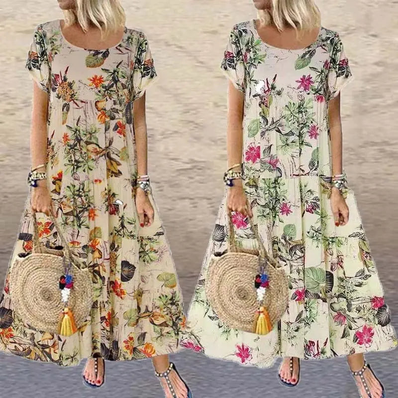 Vestido Longo Vintage - Loja Luniva