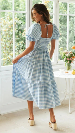 Vestido Xadrez Aurélia - Loja Luniva