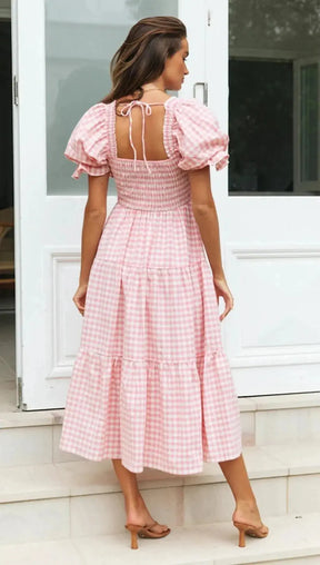 Vestido Xadrez Aurélia - Loja Luniva
